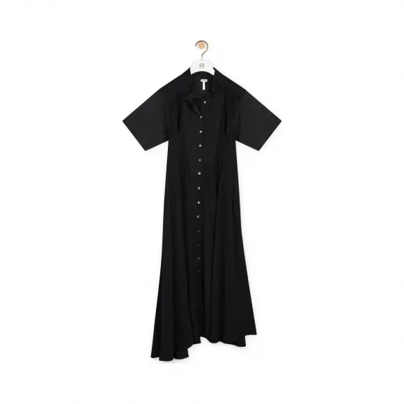 罗意威/Loewe Shirtdress Jacquard黑色 S2296000FA