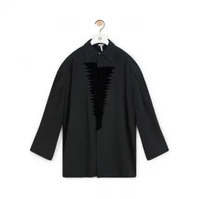 罗意威/Loewe Velvet Patch Blouse黑色 S2299360RO