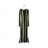 罗意威/Loewe Stripe Rib Knit DressYellow/Black S3106030SM