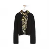 罗意威/Loewe Daisy Silk Scarf Sweater黑色 S3109810CO