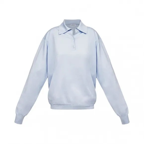 罗意威/Loewe Poloneck Sweater淡蓝色 S3179020CO