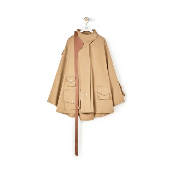 罗意威/Loewe Patched Pocket Military Parka米色 S359330XAY