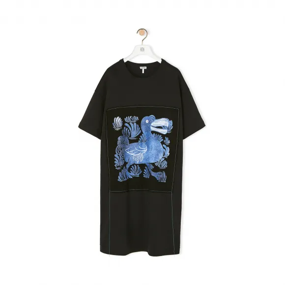 罗意威/Loewe Oversize T-Shirt Dodo黑色 S6109800PC