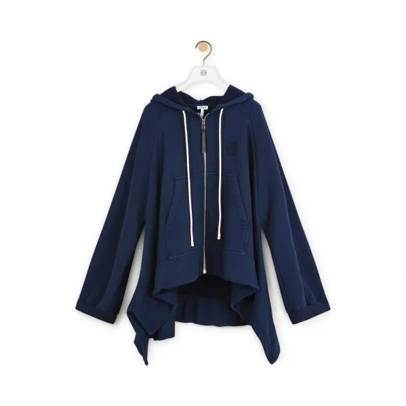 罗意威/Loewe Oversize Zip Hoodie海军蓝 S6299080PC