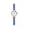 罗拉玫瑰/Lolarose Golden Halo系列镶锆石蓝色皮带母贝腕表 LR2204