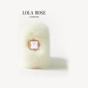 罗拉玫瑰/Lolarose 毛绒绒小棕表女士手表女款2023新款小众 LR2230-LRMRRD
