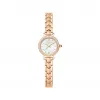 罗拉玫瑰/Lolarose Golden Halo系列镶锆石玫金色链式钢带母贝腕表 LR4176
