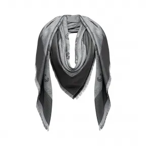 MCM 真丝羊毛经典提花方巾 MEF6A2I03EG001