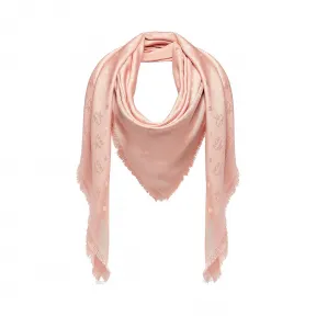 MCM 真丝羊毛经典提花方巾 MEF7S2I51PK001