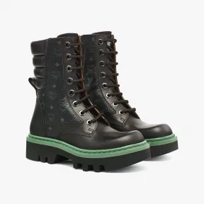 MCM 黑色 靴子 MESCAMM01BK040