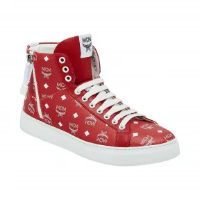 MCM Visetos男士高帮休闲鞋 MEX9SWA05AV042