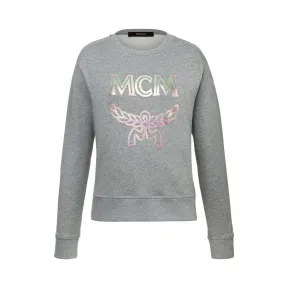 MCM Women's Hologram Print Logo Sweatshirt MFA9SMM89EG00L