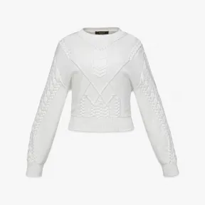 MCM 绞花针织毛衣 MFEDSMM05WH00L