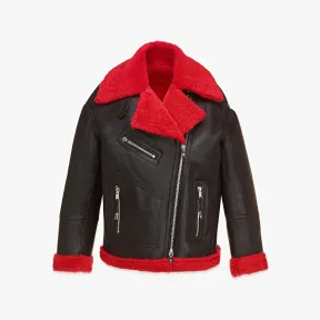 MCM 女士小羊皮羊绒外套 MFJDSMM01BK00M