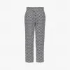 MCM Women‘s Cubic Monogram Jacquard Wool Pants MFPCSCK06BK0XL