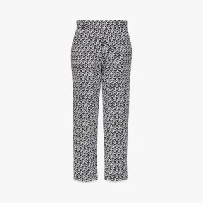 MCM Women‘s Cubic Monogram Jacquard Wool Pants MFPCSCK06BK0XL