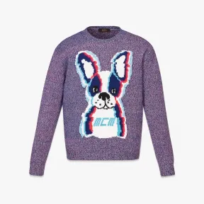 MCM 蓝色 毛衣 MHEDSMM03L600M