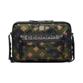 MCM Dieter 狮子迷彩尼龙邮差包 MUM7ADT05GX001