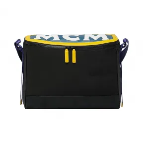 MCM Aventin 字母组合尼龙邮差包 MUM9SAB16BK001