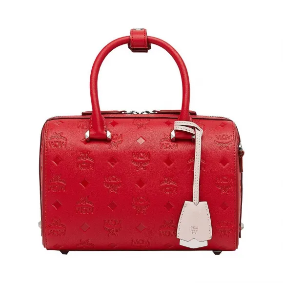 MCM Essential Boston in Monogram Leather MWB9SSE52RJ001