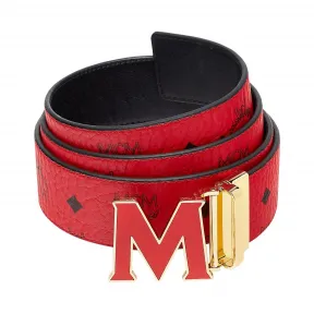 MCM Claus Enamel M Reversible Belt 1.75  in Visetos MXB8AVI29RU0