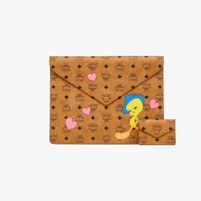 MCM 崔弟情人节 Visetos 材质手拿包 MXEDSUP08CO001