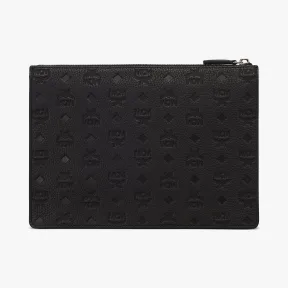 MCM Tivitat 缩写字母图案皮革文件夹 MXZASBT01BK001