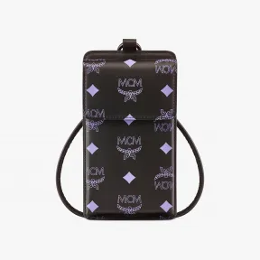 MCM 挂绳Color Splash Logo皮革手机保护套 MXZBASX05U4001