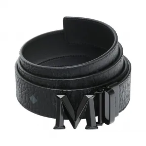 MCM Claus Visetos 3D M 字双面皮带1.5  MYB9SVI33BK001