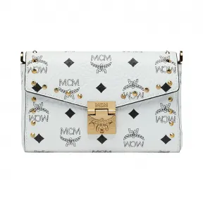 MCM Millie Visetos铆钉轮廓翻盖斜挎包 MYZ9SME25WT001