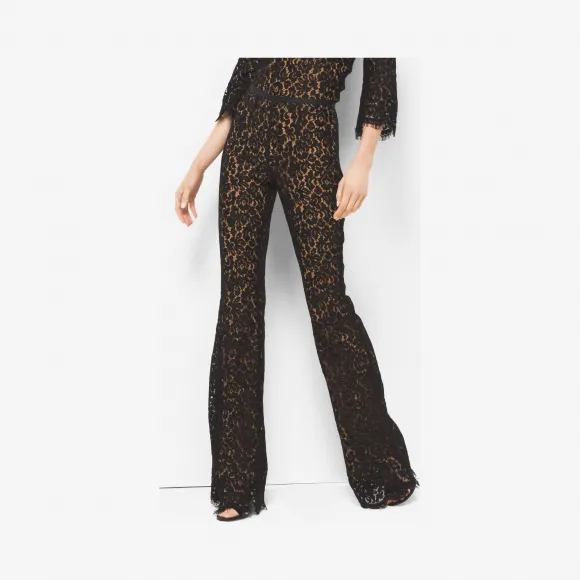 迈克高仕/Michael Kors 花卉蕾丝喇叭裤 209CKH084C-0001