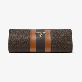 迈克高仕/Michael Kors 小号徽标条纹笔袋 32H1GTMN5B-1335