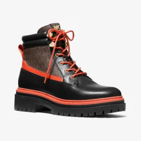 迈克高仕/Michael Kors Turner 皮革和徽标靴子 40F1TUFE1L-2437