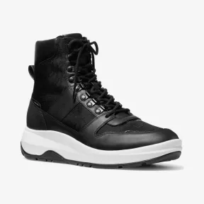 迈克高仕/Michael Kors Asher 徽标提花和皮革靴子 42F1ASFB5Y-0001