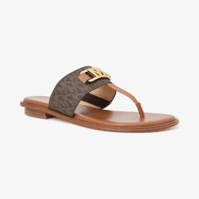 迈克高仕/Michael Kors  Camila 老花人字凉拖 49T1CAFA1B227