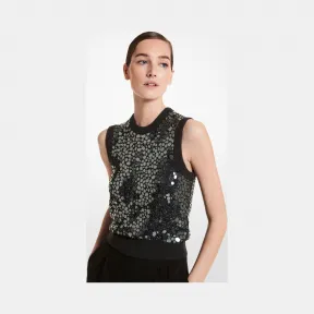 迈克高仕/Michael Kors 刺绣羊绒贝壳 642RKT952-0029