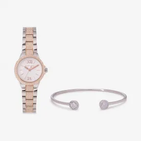 迈克高仕/Michael Kors 女士 银色/金色 Camille 手表手镯限定礼盒