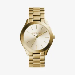 迈克高仕/Michael Kors Slim Runway 金色不锈钢手表 MK3179-0710
