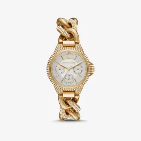 迈克高仕/Michael Kors 迷你 Camille Pav 金色 Curb-Link 手表 MK6842-0710