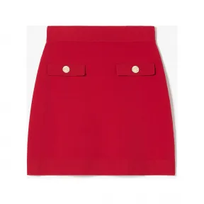 迈克高仕/Michael Kors 休闲纯色迷你裙 女士 深红色 迷你裙 MR3708G33D609