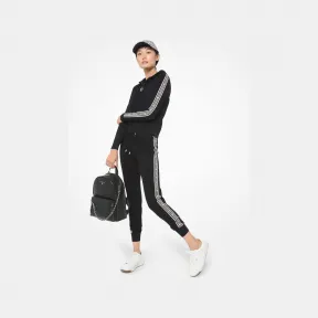 迈克高仕/Michael Kors 徽标带尼龙拉链连帽衫 MS1601L1FW-0001