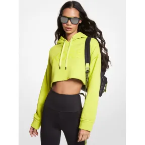 迈克高仕/Michael Kors 徽标有机棉混纺短款连帽衫 MS250L023G-6670