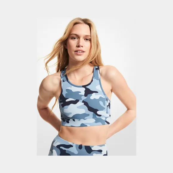 迈克高仕/Michael Kors 迷彩尼龙混纺运动文胸 MU1502Y2YW-0407