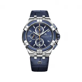 艾美/Maurice Lacroix aikon系列 43.5 MM 精钢 石英机芯 男表 AI1018-SS001-432-4