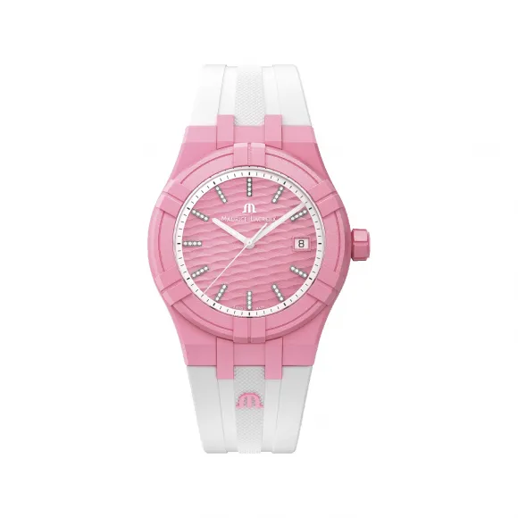 艾美/Maurice Lacroix aikon系列 40 MM 100% #tide海洋回收塑胶 石英机芯 男表 AI2008-EEEE1-3A0-0