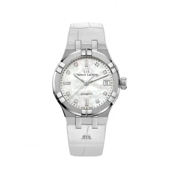 艾美/Maurice Lacroix aikon系列 35 MM 精钢 自动机械机芯 女表 AI6006-SS001-170-1