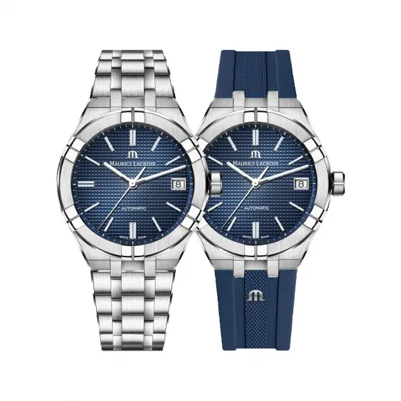 艾美/Maurice Lacroix aikon系列 39 MM 精钢 自动机械机芯 男表 AI6007-SS00F-430-C