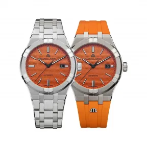 艾美/Maurice Lacroix aikon系列 42 MM 精钢 自动机械机芯 男表 AI6008-SS00F-530-E