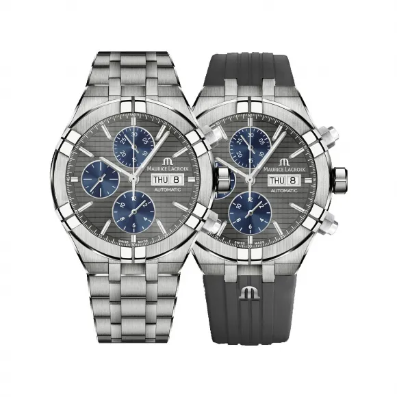 艾美/Maurice Lacroix aikon系列 44 MM 钛金属 自动机械机芯 男表 AI6038-TT03F-330-A