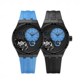 艾美/Maurice Lacroix aikon系列 45 MM 黑色DLC涂层精钢 自动机械机芯 男表 AI6118-DLB0J-430-H